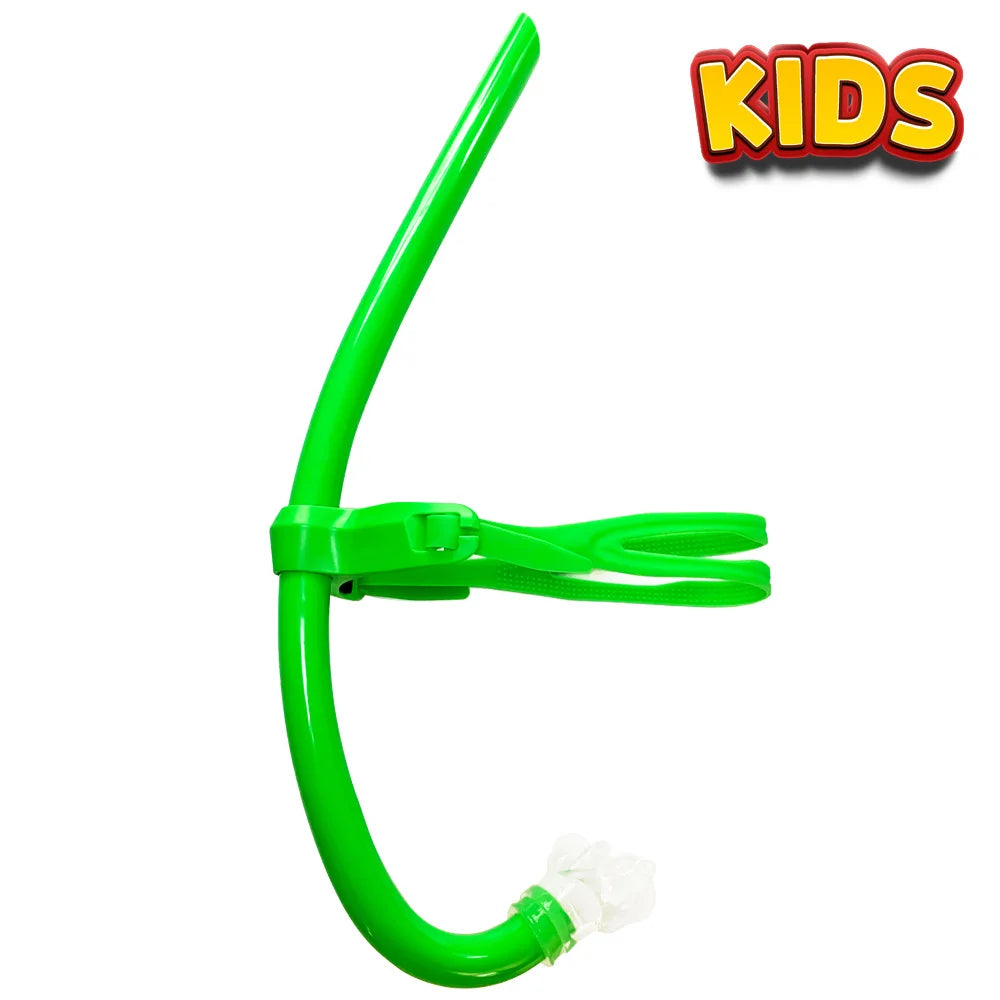 Swim Training Snorkel Center-Mount Front ComfortableMounted Silicone Mouthpiece Junior Swimmers Equipment For Adult Youth Kid - PoolnStuff