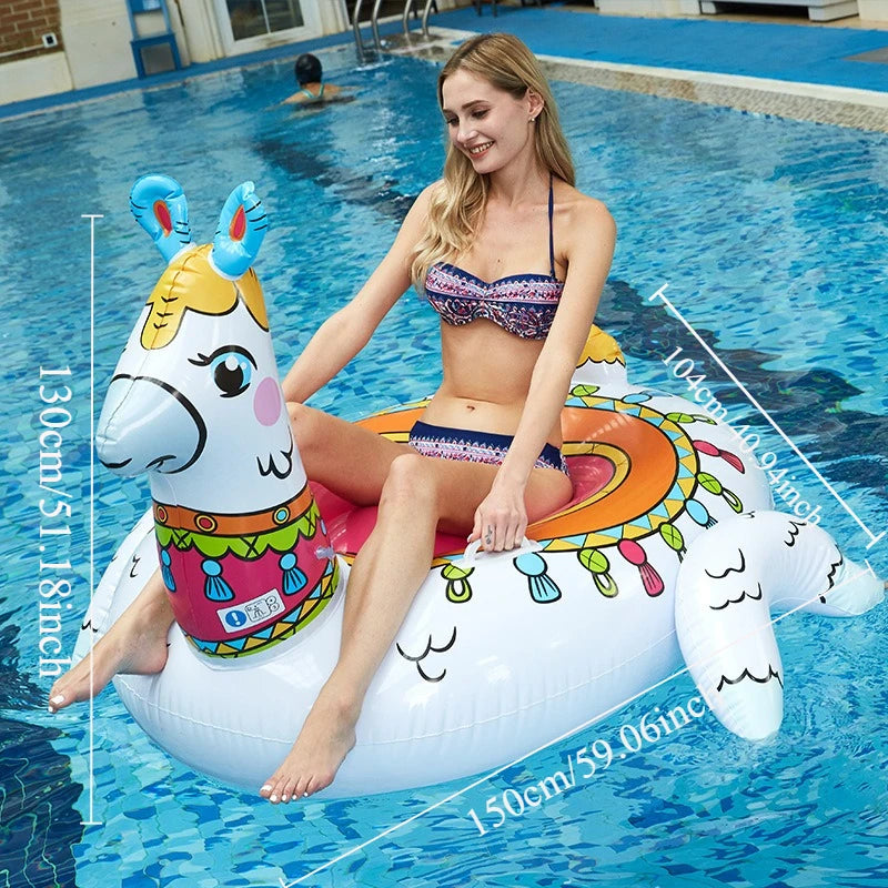 Inflatable Cartoon Pool Float for Adults - Fun Water Hammock Float for Summer Swimming Games, Float for Beach or Pool Party - PoolnStuff