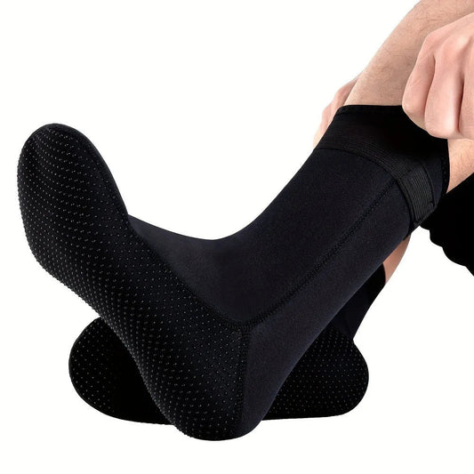 3mm Neoprene Diving Socks Wetsuit Shoes Non-slip Surf Swimming Fins Socks Elasticity Beach Boots Warm Aqua Socks for Snorkeling - PoolnStuff