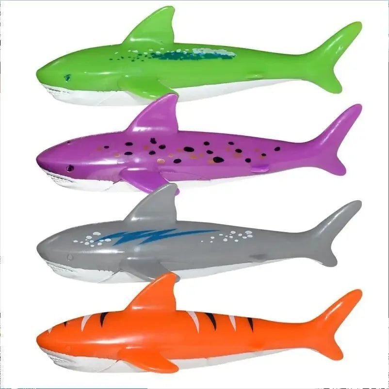 Summer Rocket Shark Fish Diving Games Pool Toys for Kids Swimming Pool Throwing Water Fun Game Toy Diving Swimming Toys Set Gift - PoolnStuff