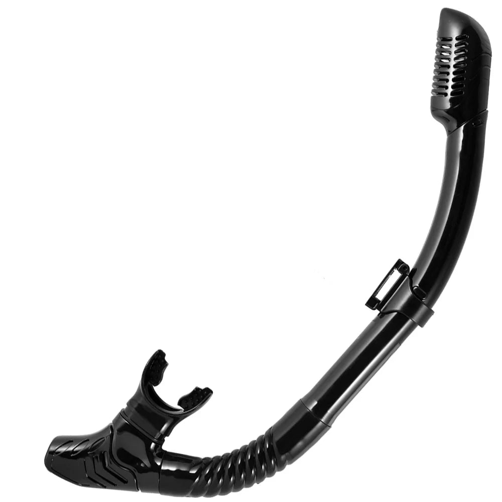 Dry Snorkel Tube Easy Breath Scuba Diving Splash Guard Top Valve Swimming Underwater Equipment For Adults Kids Men Women Youth - PoolnStuff