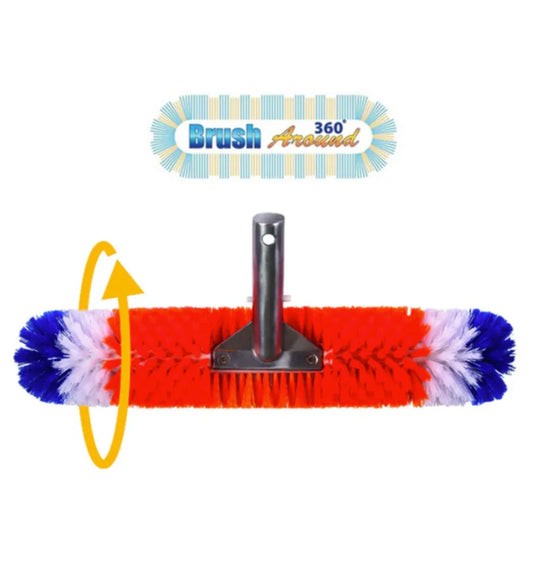 360 Degree 18" Brush for Cleaning Pool and Spa - PoolnStuff