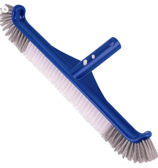 POOLAZA Pool Brush, Reinforced Pool Brush Head for Inground Pools & Above-Ground Pools, Durable Pool Scrub Brush Fit Standard Pool Pole, Enhanced Pool Brushes for Cleaning Pool Walls with Curved Ends - PoolnStuff